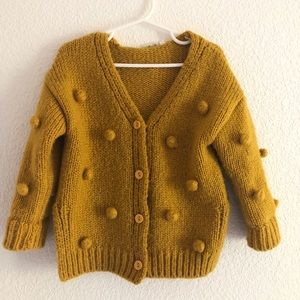 Mustard Bubble Cardigan